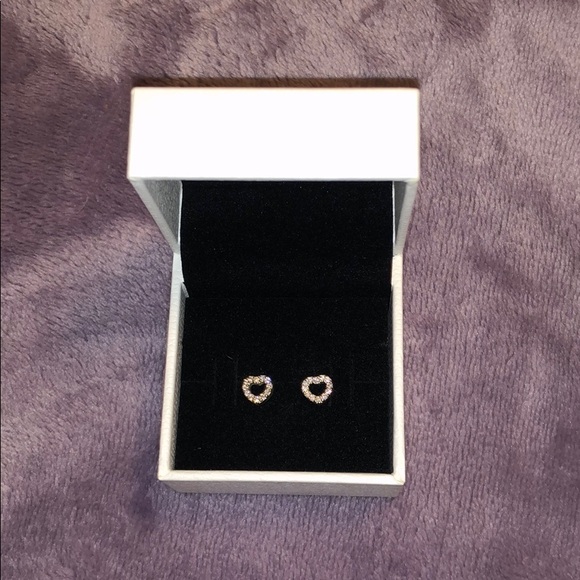 Pandora heart earrings